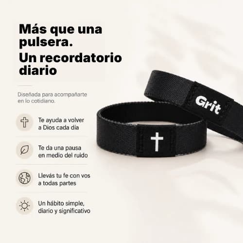Pulsera GRIT — más que un accesorio, un recordatorio diario de fe